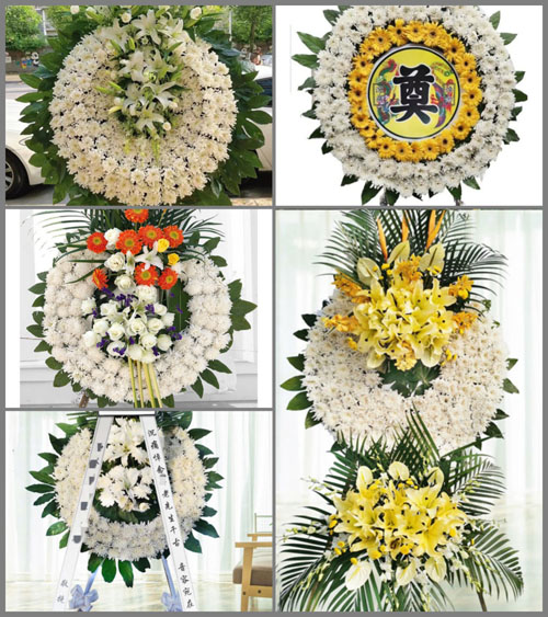湖南永州祁阳县羊角塘镇平安村花圈速递